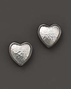 Gurhan Sterling Silver Amulet Heart Earrings