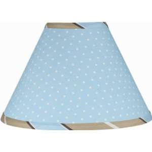 Blue and Chocolate Mod Dots Lamp Shade by JoJo Designs 
