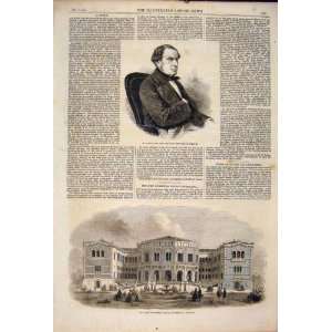 Portrait Fould France Storthing House Norway Print 1861  