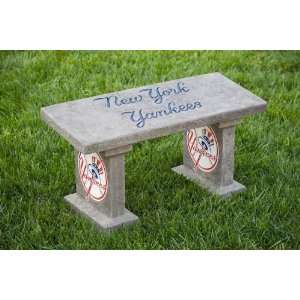  28x11 Full Painted Concrete Bench   New York Yankees 