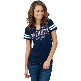 New England Patriots Womens Go For Two Short Sleeve T Shirt    