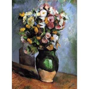  Oil Painting Flowers in an Olive Jar Paul Cezanne Hand 