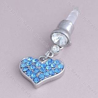   Heart Dangle Anti Dust Plug Stopper For iPhone Cell Phone  