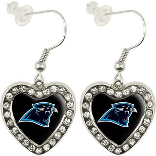 Touch by Alyssa Milano Carolina Panthers Sterling Silver Crystal Heart 