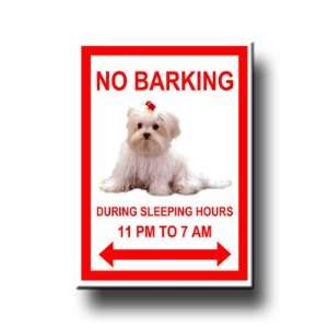  Maltese No Barking Fridge Magnet: Everything Else