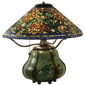  Quoizel Primrose Tiffany 3 Lt Table Lamp