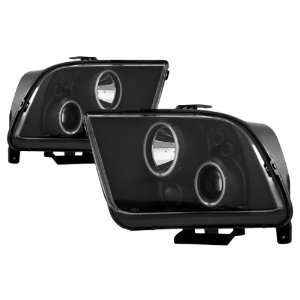    05 09 Ford Mustang Black CCFL Halo Projector Headlights Automotive