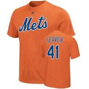  New York Mets Tom Seaver Name and Number T Shirt   Small 