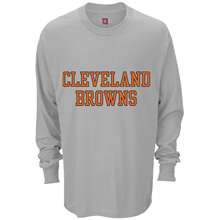 Cleveland Browns Mens Big & Tall Custom Long Sleeve T Shirt    