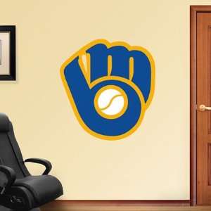   Brewers Fathead Wall Graphic Throwback Logo: Sports & Outdoors