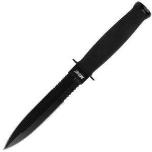  Best Quality The Footer Fixed Blade Serrated Black Boot Knife 