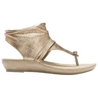 Womens Aerosoles Intriguing Soft Gold Leather Shoes 