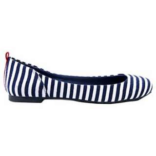 Womens Barefoot Tess Napa Navy/White Stripe Shoes 