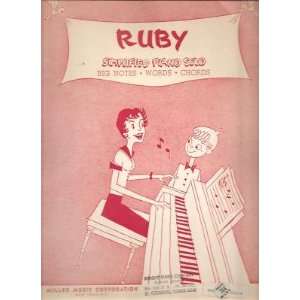  Sheet Music Ruby theme from Ruby Gentry 115 Everything 