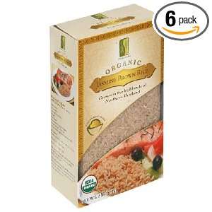 Chimes Thai Jasmine Rice, Brown, 2 Pound Bags (Pack of 6)  