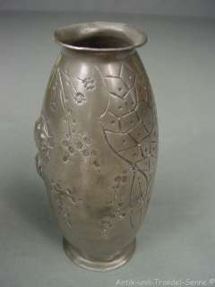 antike Vase Zinn Jugendstil Frankreich 06123  