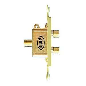   Decora style In Wall Coaxial Cable Splitter Insert, Ivory Electronics
