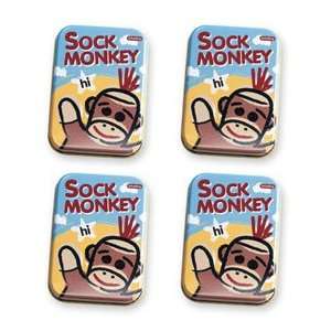  sock monkey playing cards (set of 4)