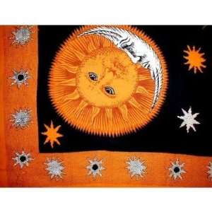Cotton Solar Eclipse Tapestry 