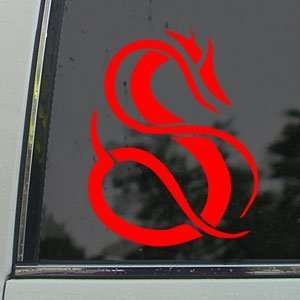 com Tribal Dragon Red Decal Car Truck Bumper Window Red Sticker Arts 