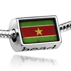  Beads Suriname Flag   Pandora Charm & Bracelet 