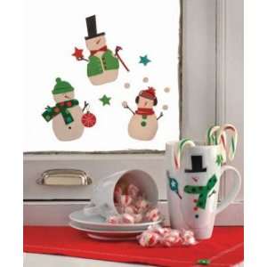  tag Snowman Window Decals, Clings