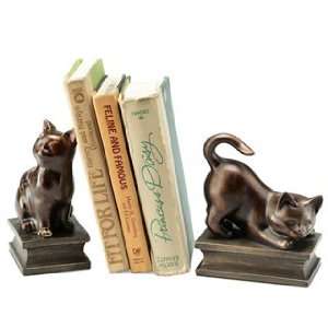  SPI Home Playing Cat Resin Bookend Pair