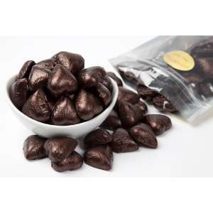 Brown Foiled Milk Chocolate Hearts (1 Pound Bag)