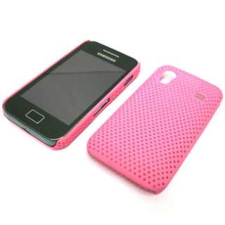 SAMSUNG ACE S5830 Schutz Cover rosa gummiert   NEU + unbenutzt in 