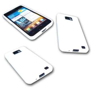 Handy Tasche Silikon Case Glossy Samsung i9100 Galaxy S2 Weiß Hülle 