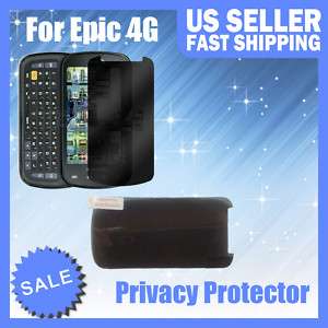 Samsung EPIC 4G PRIVACY Matte Screen Protector SPH D700  