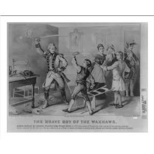  Historic Print (M) The brave boy of the Waxhaws