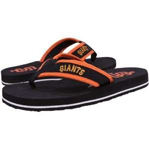  San Francisco Giants Black Contoured Flip Flops Sports 