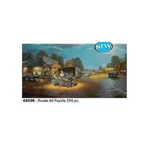  Motorcycle Puzzle Route 66 500pc Toys & Games