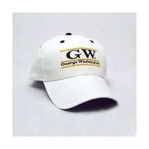 George Washington Colonials Classic Adjustable Bar Hat   White:  