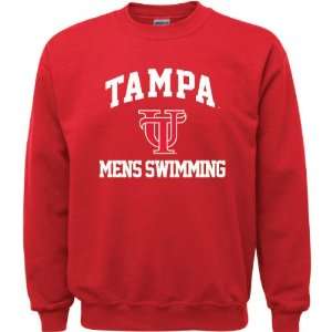  Tampa Spartans Red Youth Mens Swimming Arch Crewneck 