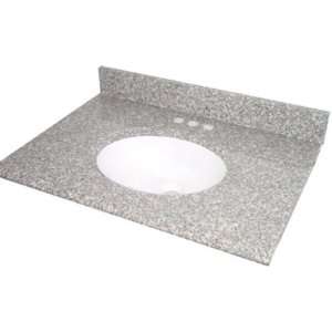   Granite Vanity Top with White Bowl and 8 Inch Spread: Home Improvement