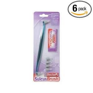 The Doctors Sulcus Brush, 1 Brush, (Color May Vary), Includes 4 