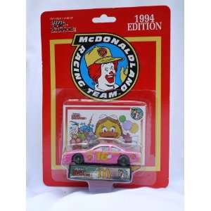  McDonald and Team # 16 Racing Car and Stand 1993 Toys 