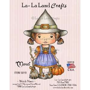   La Land Crafts Cling Rubber Stamp, Witch Marci: Arts, Crafts & Sewing
