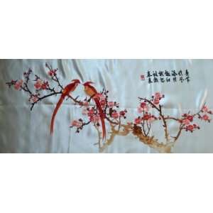  Chinese Silk Embroidery Wall Decor Bird Flower: Everything 