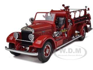1935 MACK TYPE 75BX FIRE TRUCK RED 124 MODEL CAR  