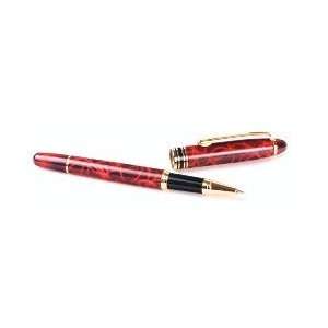  693 RED MARBLE    Ineuro European Style Rollerball Pen 