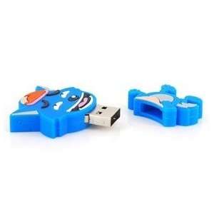  4GB Lovely Gray Wolf Flash Drive (Blue): Electronics