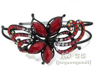 Butterfly Flower Rhinestone Headbands Hair Band H216  