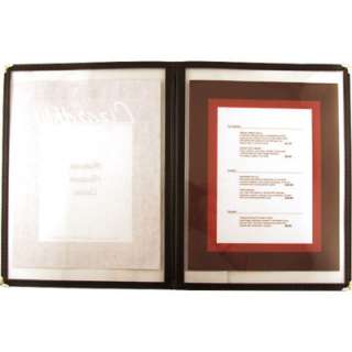 Double Fold Clear Protective Menu Plastic Covers  811642007544  