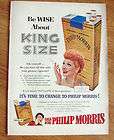 1953 Philip Morris Cigarette Ad I Love Lucy Lucille Ball