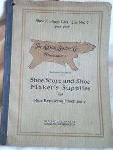 Vintage shoe makers store machinery catalog book 1905!  