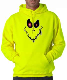 Ghost Face Scary Halloween 50/50 Pullover Hoodie  