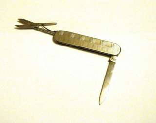Vintage Czechoslovakia Folding Pocket Knife   Scissors #25  